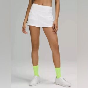 Lululemon Pace Rival Skirt, Size 6, White